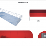 Тентовый ангар под мероприятие 10х25